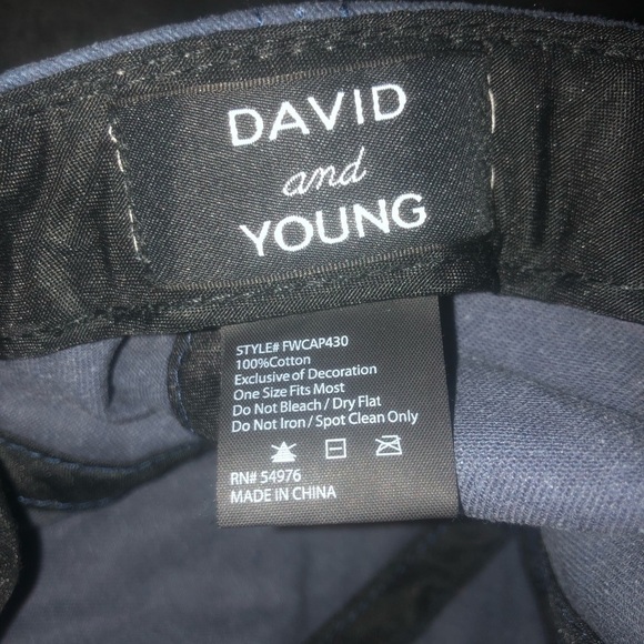 Mama Bear Baseball Cap OS Navy Vintage Washed Embroidered OS David and Young - Picture 6 of 6